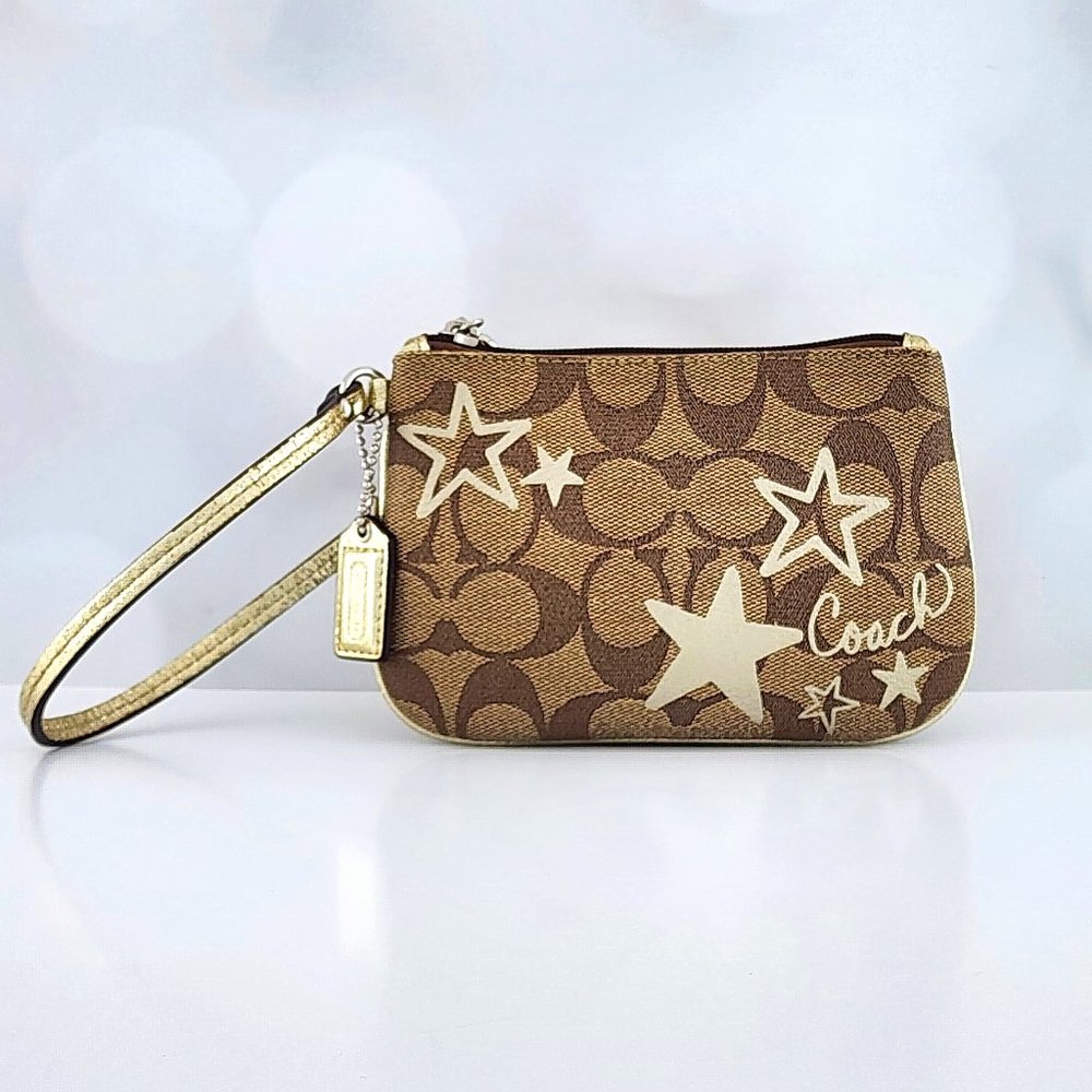 Coach Wristlet  Heritage Signature Star Collection